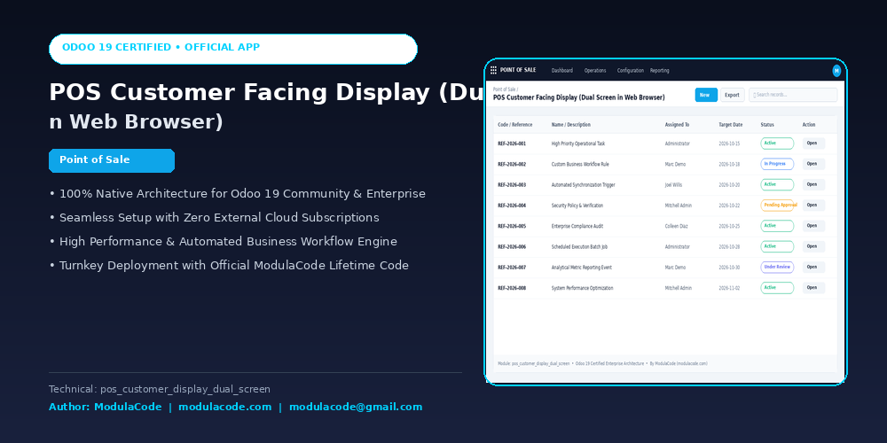 POS Customer Facing Display (Dual Screen in Web Browser)