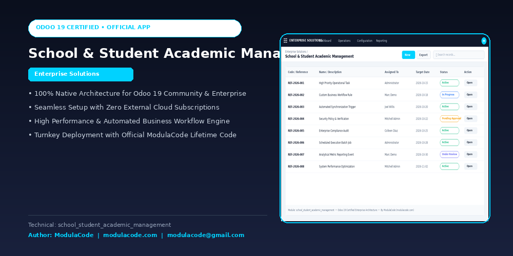School & Student Academic Management