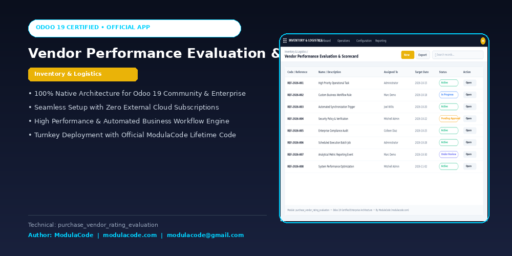 Vendor Performance Evaluation & Scorecard