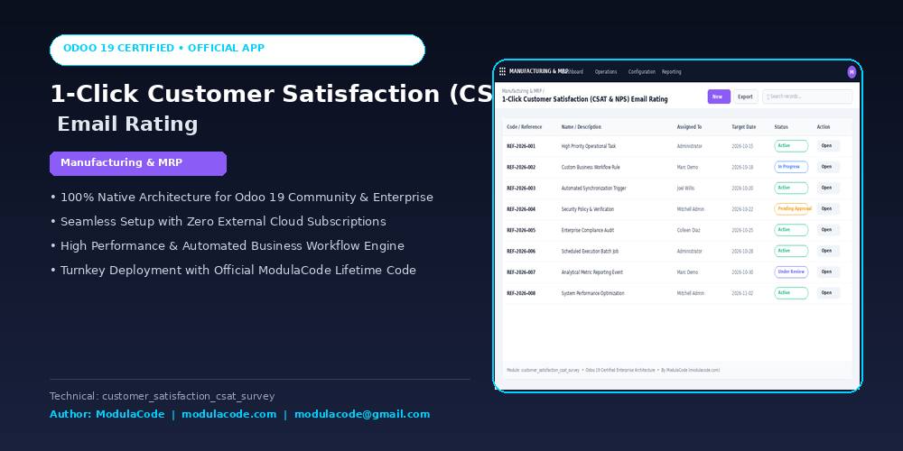 1-Click Customer Satisfaction (CSAT & NPS) Email Rating