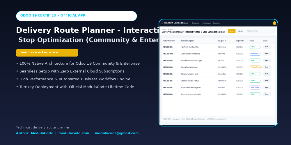 Delivery Route Planner - Interactive Map & Stop Optimization (Community & Enterprise)