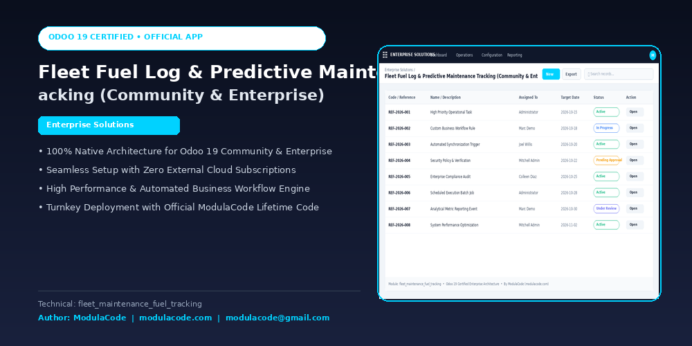 Fleet Fuel Log & Predictive Maintenance Tracking (Community & Enterprise)