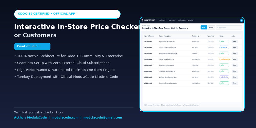 Interactive In-Store Price Checker Kiosk for Customers